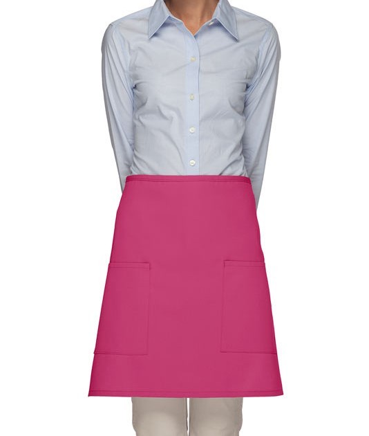 Adult Hot Pink Mid Length Waist Aprons